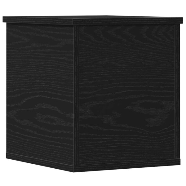 vidaXL Boîte de Rangement Chêne noir 30 x 35 x 35 cm Bois d'ingénierie