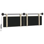 vidaXL Tête de lit suspendue Crème Tissu