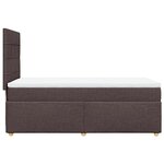vidaXL Sommier à lattes de lit avec matelas Marron foncé 80x200 cm