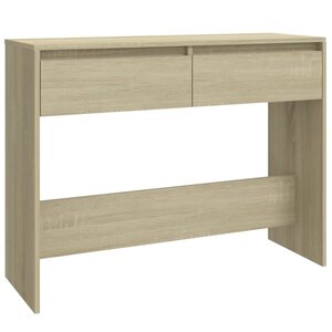 vidaXL Table console chêne sonoma 100x35x76 5 cm bois d'ingénierie
