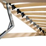 vidaXL Sommier à lattes Marron 70 x 190 cm Bois de hêtre massif