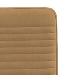 vidaXL Chaises à manger lot de 2 Marron Velours