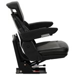vidaXL Siège de tracteur avec suspension Noir 60 x 58 x 72 cm