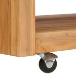 vidaXL Table basse 110x60x40 cm bois de teck massif
