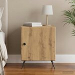 vidaXL Cabinet de chevet Chêne artisanal 43 x 34 5 x 50 cm
