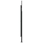 vidaXL Auvent latéral rétractable noir 200x1000 cm