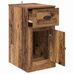 vidaXL Meuble d'appoint Bois ancien 40 x 50 x 75 cm Bois d'ingénierie