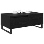 vidaXL Table basse Chêne noir 90 x 50 x 36 5 cm Bois d'ingénierie