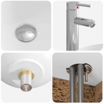 vidaXL Vanité de lavabo mural Bois ancien 49 5 x 44 5 x 65 cm