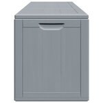vidaXL Boîte de rangement de jardin 270 L Gris PP aspect bois