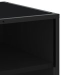 vidaXL Meuble TV noir 180x40x46 cm bois d'ingénierie
