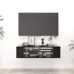 vidaXL Meuble TV suspendu Noir 100x30x26 5 cm Bois d’ingénierie
