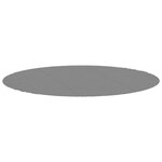 vidaXL Bâche de piscine gris clair Ø396 cm géotextile polyester