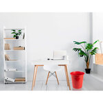 Corbeille papier q-connect plastique resistant 13l       275x285mm coloris rouge       opaque