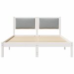 vidaXL Cadre de lit Gris clair 160 x 200 cm Pin massif