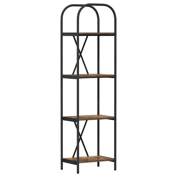 vidaXL Étagère Chêne fumé 40 x 30 x 146 cm Bois d'ingénierie