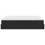 VidaXL Cadre de lit ottoman avec matelas noir 180x200 cm velours
