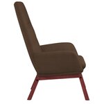 vidaXL Chaise de relaxation Marron Tissu