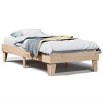 vidaXL Cadre de lit sans matelas 75x190 cm bois de pin massif