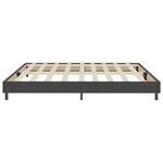 vidaXL Sommier à lattes de lit sans matelas gris tissu 200x200 cm