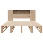 vidaXL Lit bibliothèque sans matelas 120x200 cm bois massif