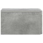 vidaXL Table d'appoint murale Gris béton 34 5 x 33 x 20 cm
