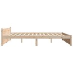 vidaXL Cadre de lit sans matelas bois massif 200x200 cm