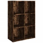 vidaXL Bibliothèque/Buffet Chêne fumé 66x30x98 cm Bois d'ingénierie
