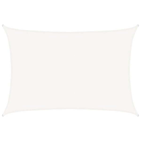 vidaXL Voile d'ombrage 160 g/m² Blanc 5x7 m PEHD