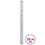 vidaXL Films solaires 5 Pièces effet réfléchissant statique argenté PVC