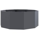 vidaXL Jardinière Anthracite 90 x 90 x 35 cm Acier