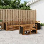 vidaXL Ensemble de canapés d'extérieur 7 pc
