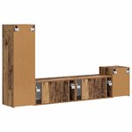 vidaXL Ensemble meuble TV 4 Pièces Bois ancien Bois d'ingénierie