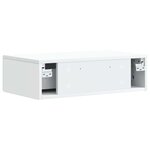 vidaXL Table d'appoint murale Blanc 59 x 34 5 x 17 cm
