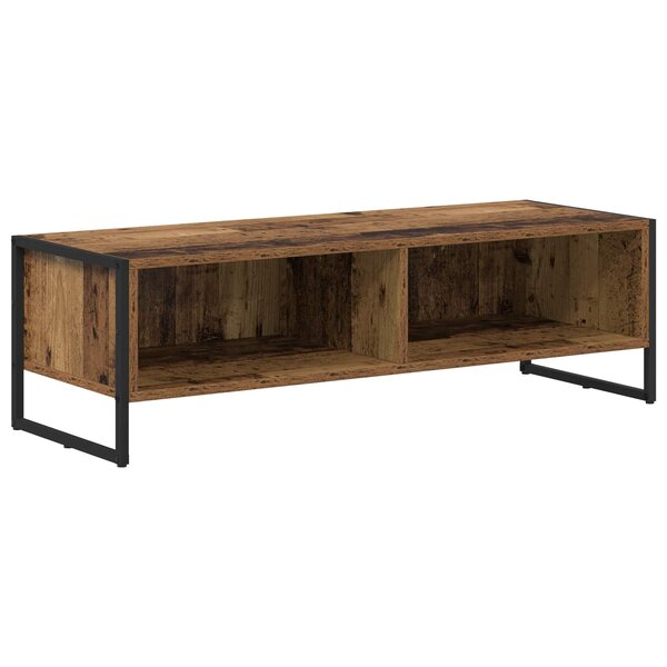 vidaXL Meuble TV Bois Ancien 100 x 36 5 x 30 5 cm Bois d'ingénierie