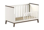 Ensemble Chambre sezane lit junior 70x140 + commode + plan à langer + étagère murale clay
