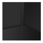 Armoire bureau verrouillable 57 x 21 x 110 cm acier noir 14_0006030