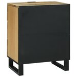 vidaXL Chevet - Dimensions : 50x33x60 cm en bois de manguier massif.