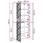 vidaXL Ensemble de Meubles 2 Pièces Chêne Sonoma Bois d'ingénierie