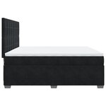 vidaXL Sommier à lattes de lit et matelas Noir 200x200 cm Velours