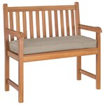 vidaXL Coussin pour banc de palette Taupe 100 x 40 x 8 cm Tissu Oxford