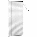 vidaXL Store de Fenêtre avec des rideaux Autre Noir 80 x 130 cm Aluminium