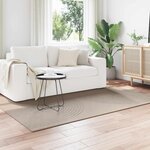 vidaXL Tapis de surface HUARTE Beige 230 x 160 cm Polyester