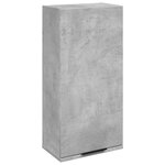 vidaXL Armoire de salle de bain murale Gris béton 32x20x67 cm