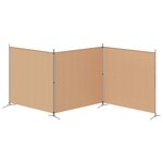 vidaXL Paravent 4 panneaux Beige 525 x 180 cm Tissu