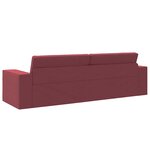 vidaXL Canapé-lit Rouge bordeaux 245 x 78 x 77 cm tissu