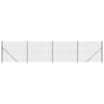 vidaXL Clôture en treillis métallique avec bride anthracite 1 6x10 m