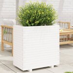 vidaXL Jardinière blanc 70x40x72 5 cm bois de pin massif