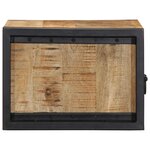 vidaXL Table de chevet 40x35x25 cm bois massif de manguier brut