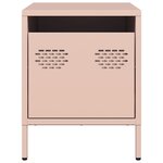 vidaXL Table de chevet rose 35x39x43 5 cm acier